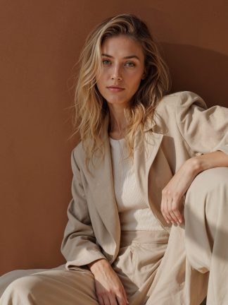Product image of Beige Relaxed Blazer Jacket