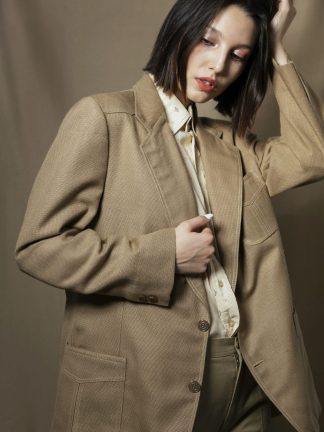 Alternate product view of Beige Relaxed Blazer Jacket