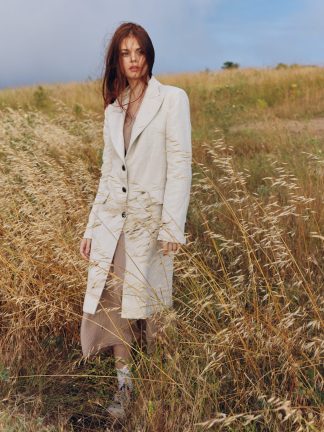 Alternate product view of Beige Relaxed Blazer Jacket