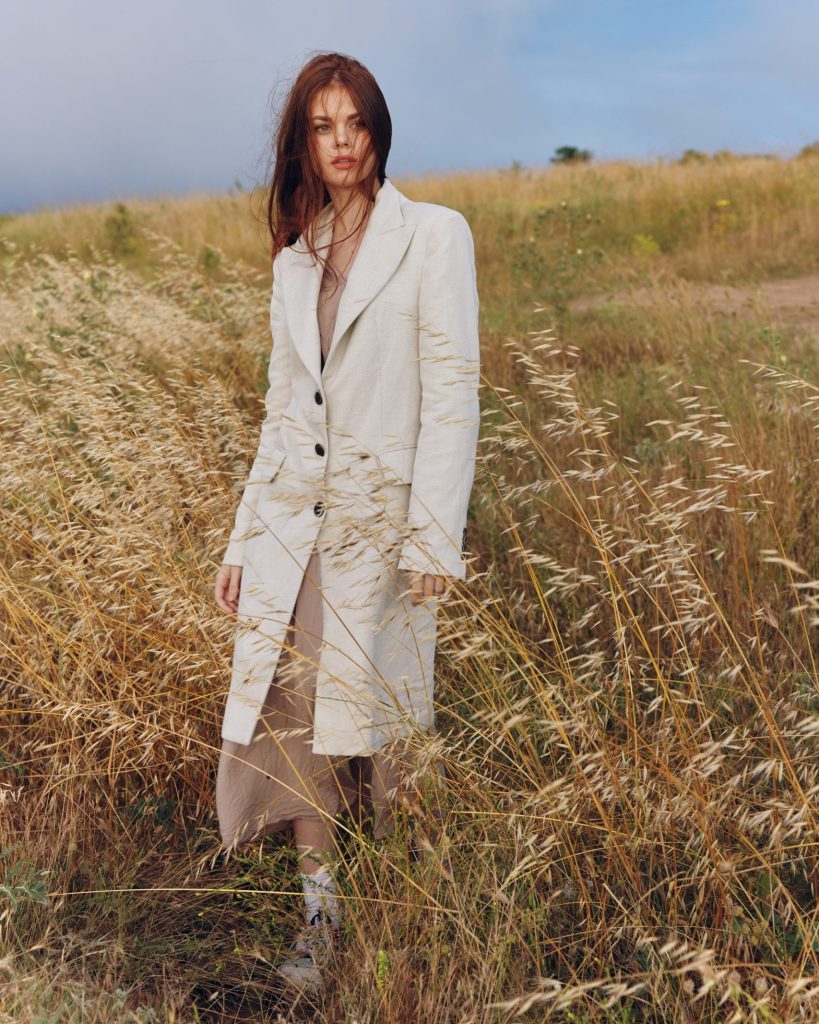 Alternate product view of Beige Relaxed Blazer Jacket