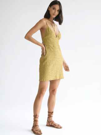Product image of Gaia Mini Dress – Olive Oil