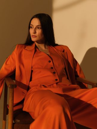 Product image of Orange Button Up Top