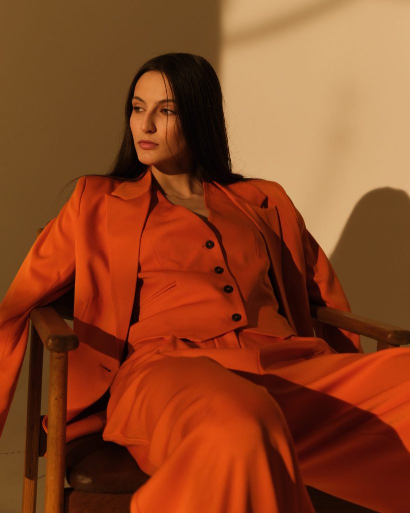 Product image of Orange Button Up Top