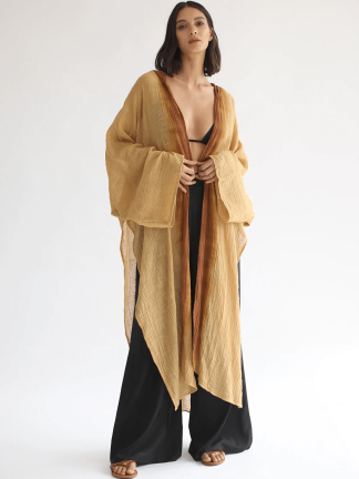 Product image of Rhea Hooded Cape – Sahara Sun/inca Gold Ombre