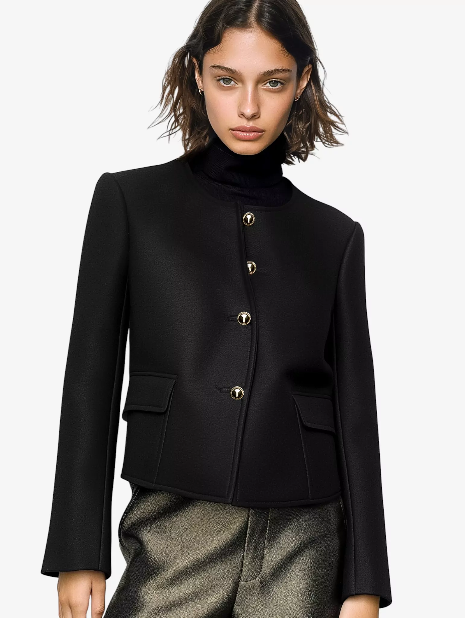 Alternate product view of Structured Button Jacket