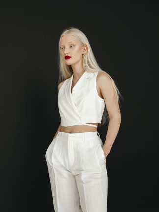 Product image of White Cotton Crop Top