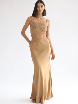 Product image of Yara Maxi Skirt – Golden Tan